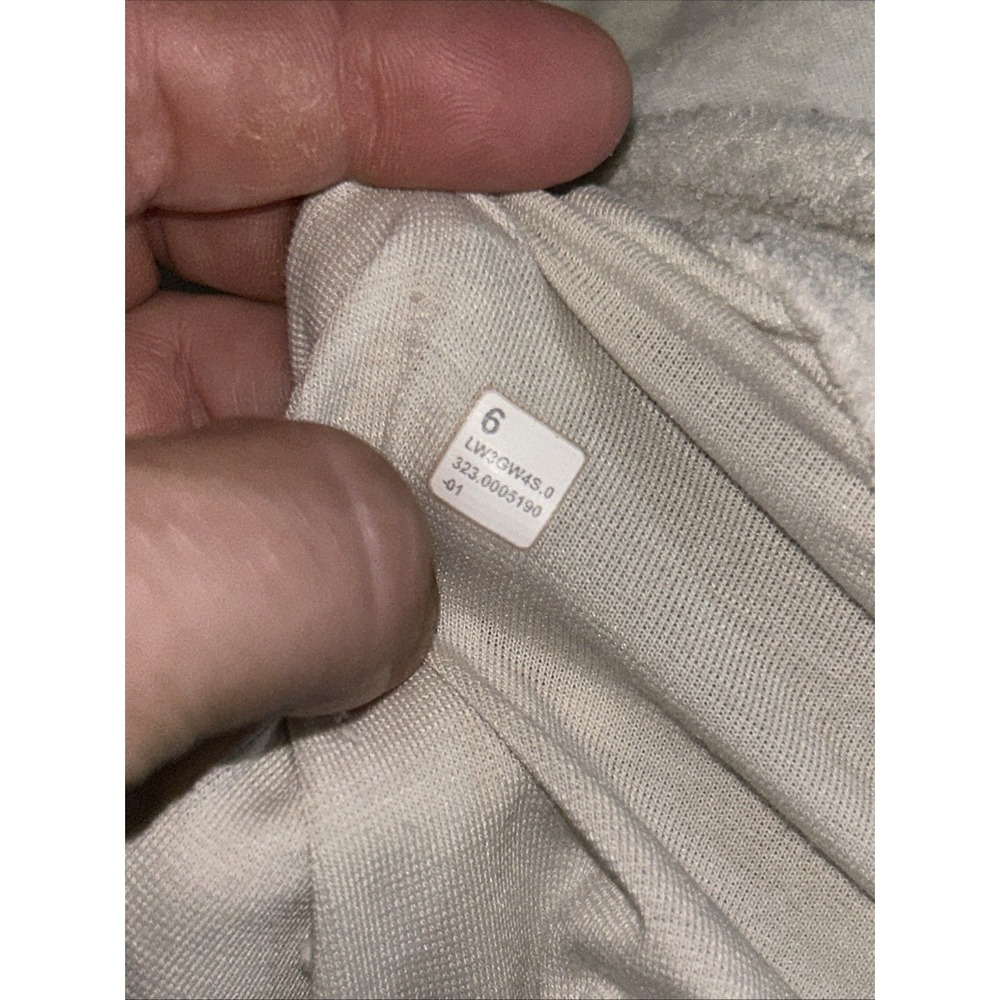 Lululemon Looped Terry Fleece Full Zip Bone (small stain) Size 6 - Picture 9 of 9